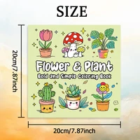 FLOWER & PLANT Bold-easy Patterns Coloring Book for Adults Cute Drawing Book Perfect Gift for Party and Birthday 2