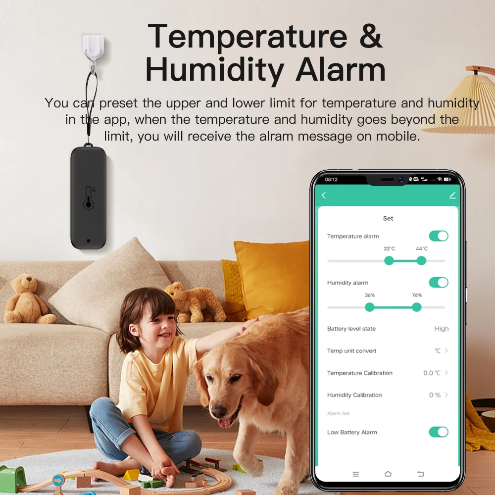 Tuya Smart Outdoor Temperatur-Feuchtigkeitssensor, Zigbee WiFi-Wetterstation, IP65 wasserdicht, funktioniert mit Google Assistant – Detail 4
