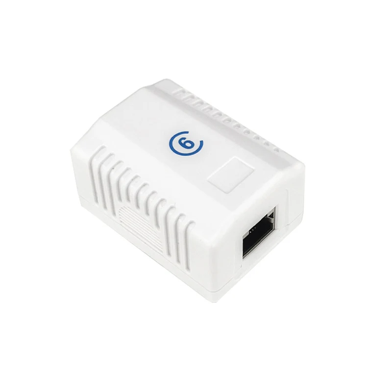 5 Pcs 1-Port CAT6 RJ45 8P8C Network LAN Ethernet Cable Wall