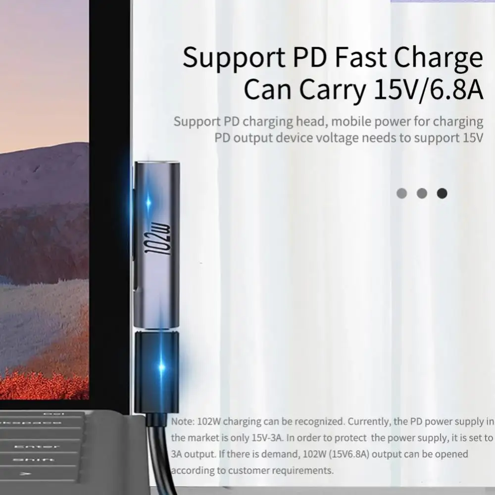 Per Microsoft Surface X 8 7 6 5 4 3 Go Book To Usb Type C Pd Adapter Tablet Convertitore Di Spina Di Ricarica Rapida Accessori Per Laptop