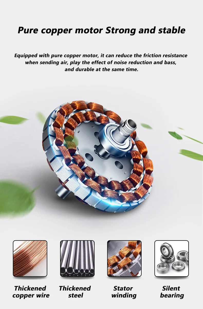 Description Picture 3 of itemModern Hot Ceiling Fan Lamp with Remote Control Pure Copper Motor Intelligent Timing Mute Infinitely Dimmable LED Light