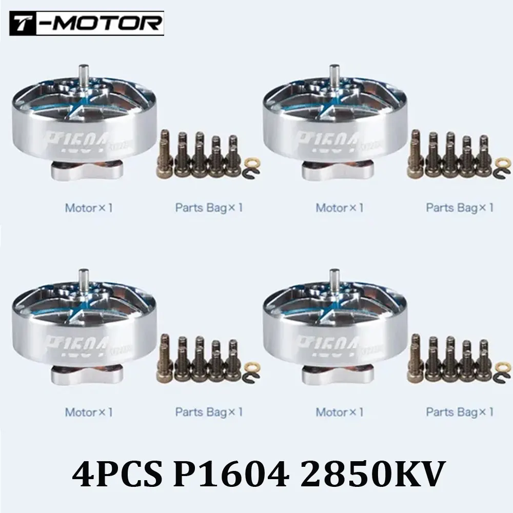 4PCS T-MOTOR P1604 KV2850 6S/KV3800 4S Brushless Motor 1.5mm Shaft 9*9mm Holes For RC FPV Freestyle 3.5inch Sub 250g Drone image 8