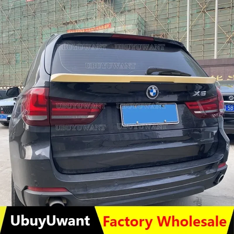 

Для BMW X5 F15 новый высококачественный АБС глянцевый черный/углеродное волокно вид задний Средний спойлер верхнее крыло 2014 2015 2016 2017 2018