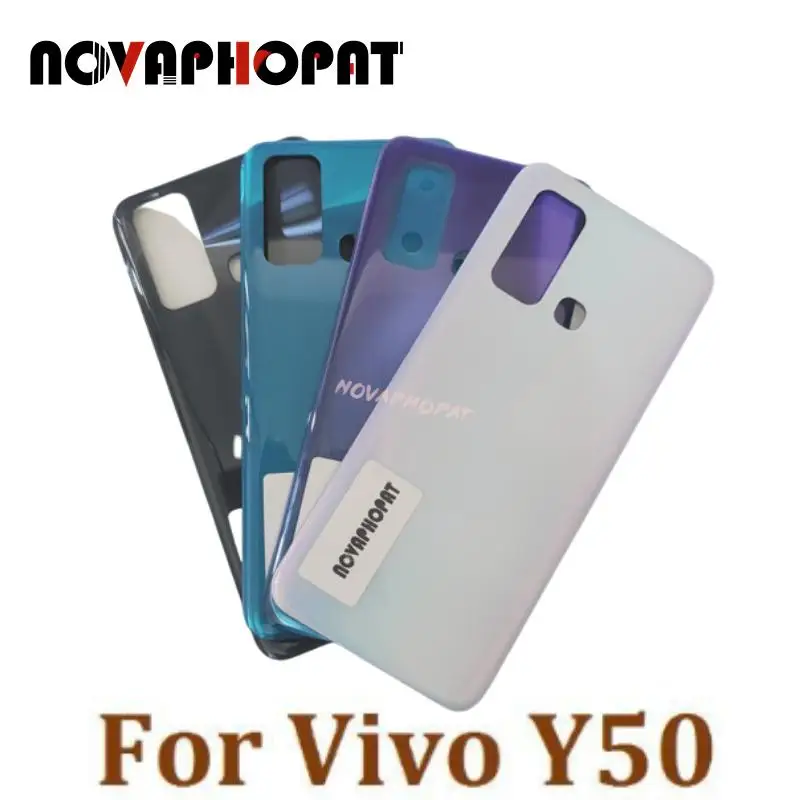 

Novaphopat For Vivo Y50 Battery Cover Back Rear Door Housing Case Back Cover Cases