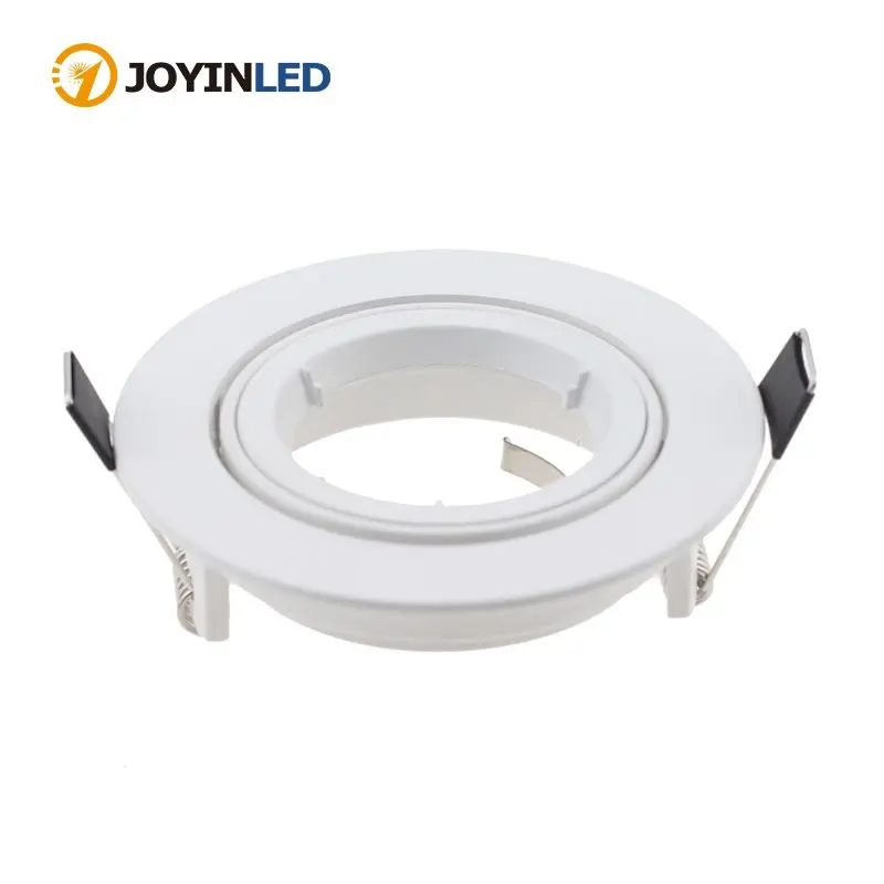 2pcs Embeded GU10 / MR16 spot light frame round Aluminum LED ceiling fixture fitting trim kits