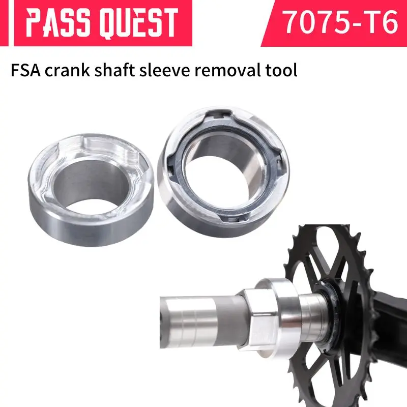 

PASS QUEST FSA Crank Shaft Sleeve Removal Tool Aluminum MTB Bike Chainrings Mounting Direct Mount Repair Tool Crankset Cycling