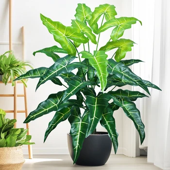 Artificial Calla Lily & Monstera Leaf Plant 1