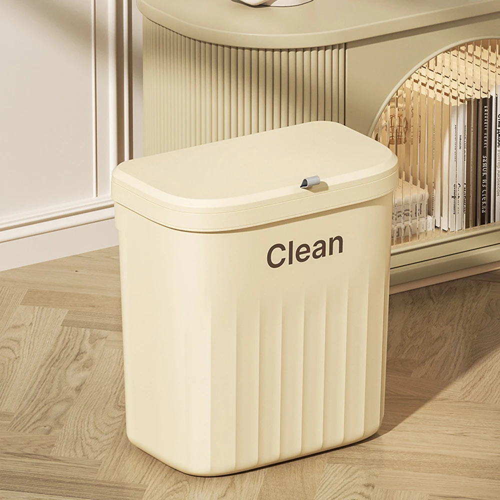 Trash Can 8.5/12L Hanging Trash Can With Lid Wall Mounted Countertop Kitchen Large Capacity