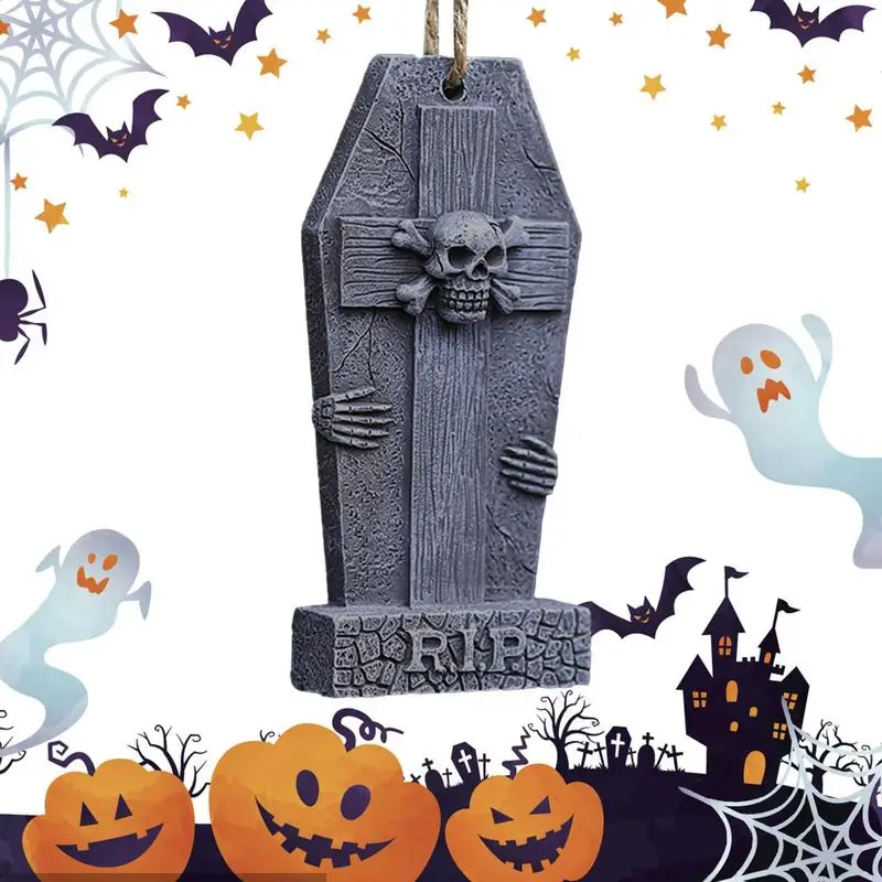 

Подвеска в виде надгробия, декор для Хэллоуина, страшный знак, гасткий знак, украшение для сада на Хэллоуин, газон, камин, обеденный стол