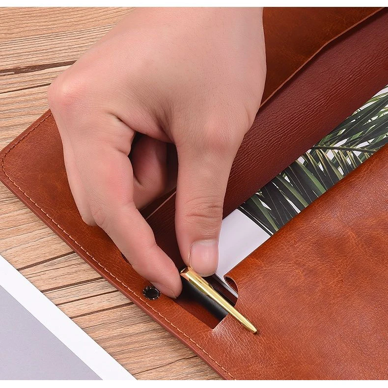Leather File Folder for School Office file bag