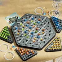 Geometric Chain Chess Puzzle Triangle Chess Desktop Game Parent Child Thinking Exercise Family Gathering Board Game Toys Gift 2