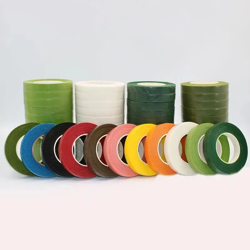 Artificial Floral Stem Tape Wrapping Florist Green Tapes Wrap Florist Self-adhesive Bouquet Floral Stem Tape DIY Craft Supplies