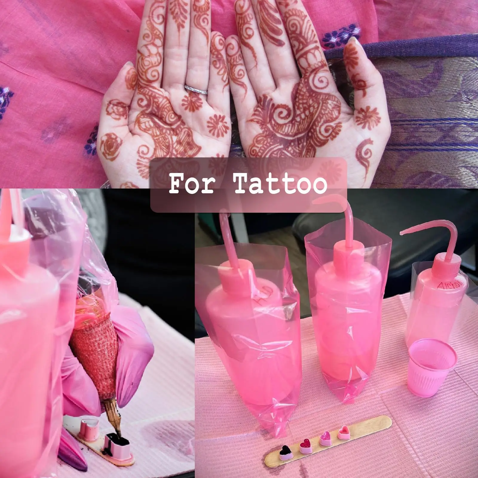 Tattoo Wash Bottle Safety Rinse Bottle Watering Tools Irrigation Squeeze Sprinkling Can Wash Tattoo Supplies