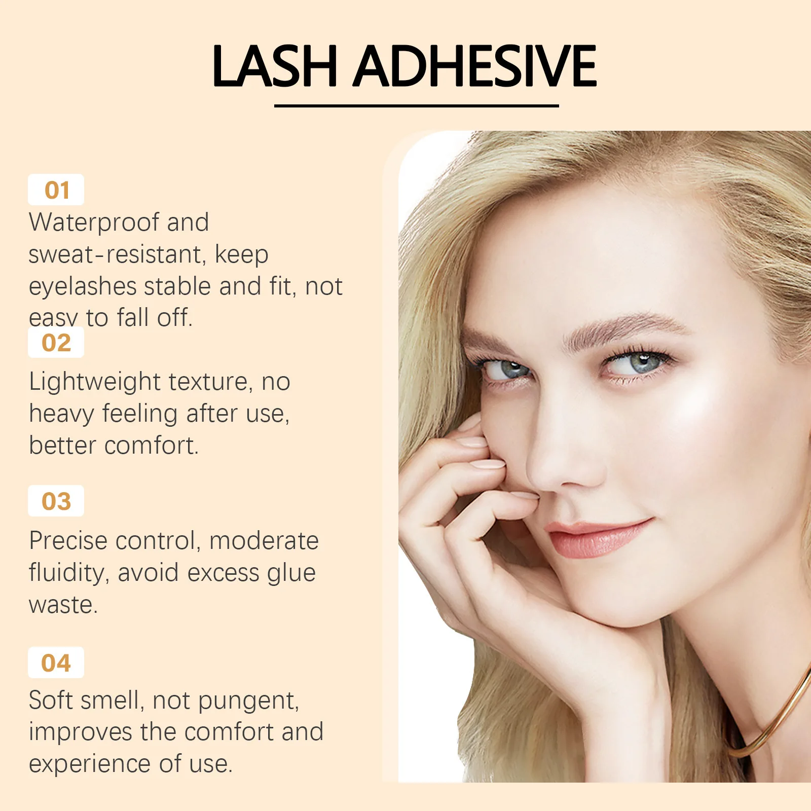 False eyelash adhesive, eyelash glue setting bonding, universal glue