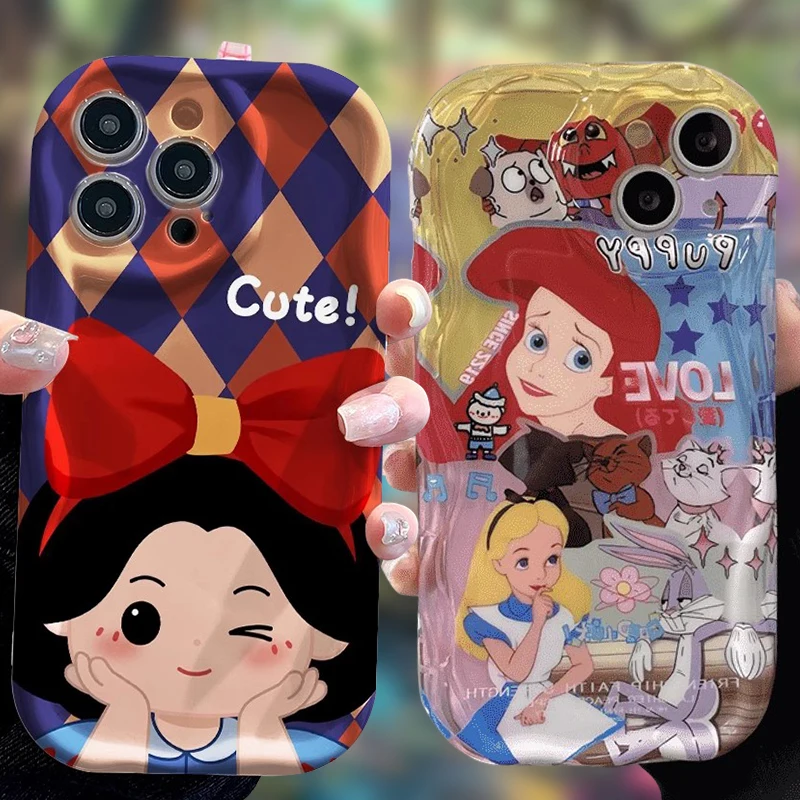 Custodia Disney Stitch Princess Per Samsung Galaxy S23 S22 S21 Ultra Plus S20 Fe A73 A72 A71 A54 A53 A52 A51 A50 A50S 4G 5G Cover