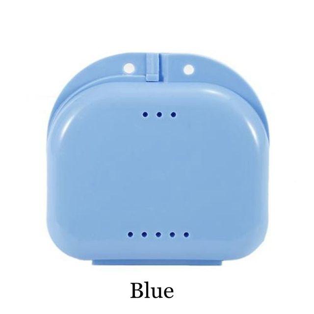 Fake Teeth Orthodontic Case Dental Retainer Mouth Guard Denture Storage Box Plastic Oral Hygiene Supplies Organizer