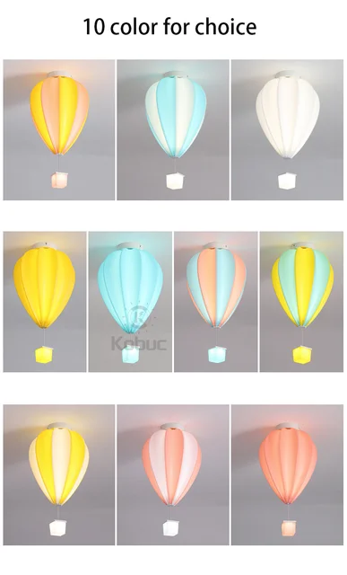 Lampada Da Soffitto R&amp;M Coudert A Forma Di Mongolfiera Per Bambini - Grigio, Montaggio Facile