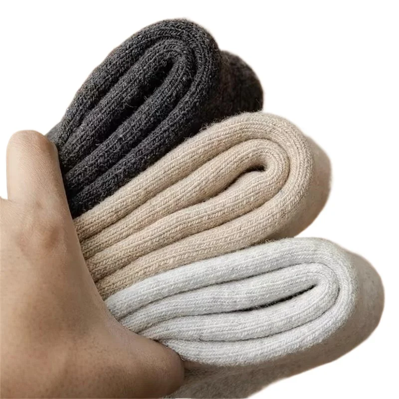 Men's Winter Merino Wool Warm Thick Snow Socks - 4 Pairs Pack