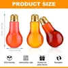 24Pcs Plastic Bulb Jar Light Bulb Shaped Acrylic Candy Boxes 3.4 oz for Crafts Light Bulb Gift Lightbulb Candy Containers 2