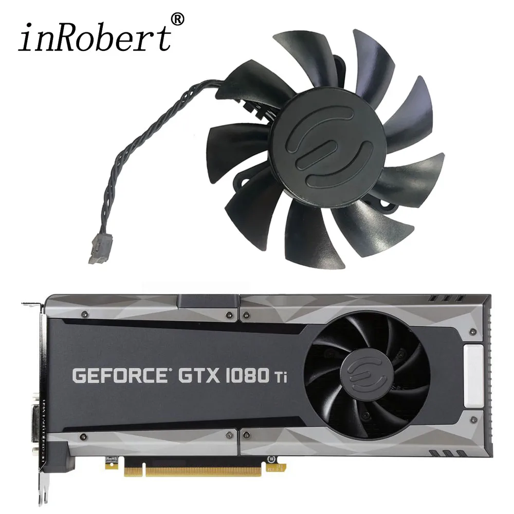 Ventola Di Ricambio Per Scheda Grafica Gtx1080Ti Da 65Mm Pla07015B12L-1 Per Ventola Di Raffreddamento Per Scheda Video Ibrida Evga Geforce Gtx 1080 Ti