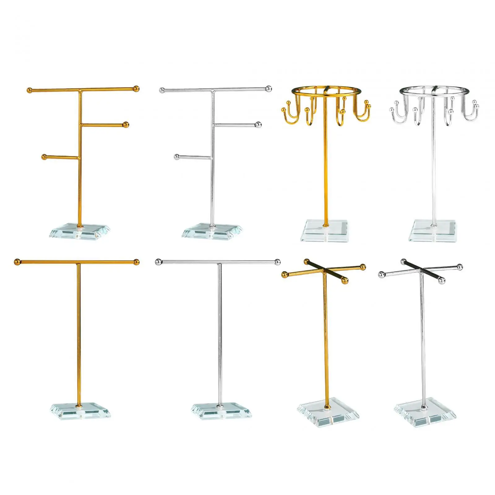 Jewelry Display Stand T Shaped Jewelry Holder for Bracelet Watch Necklaces