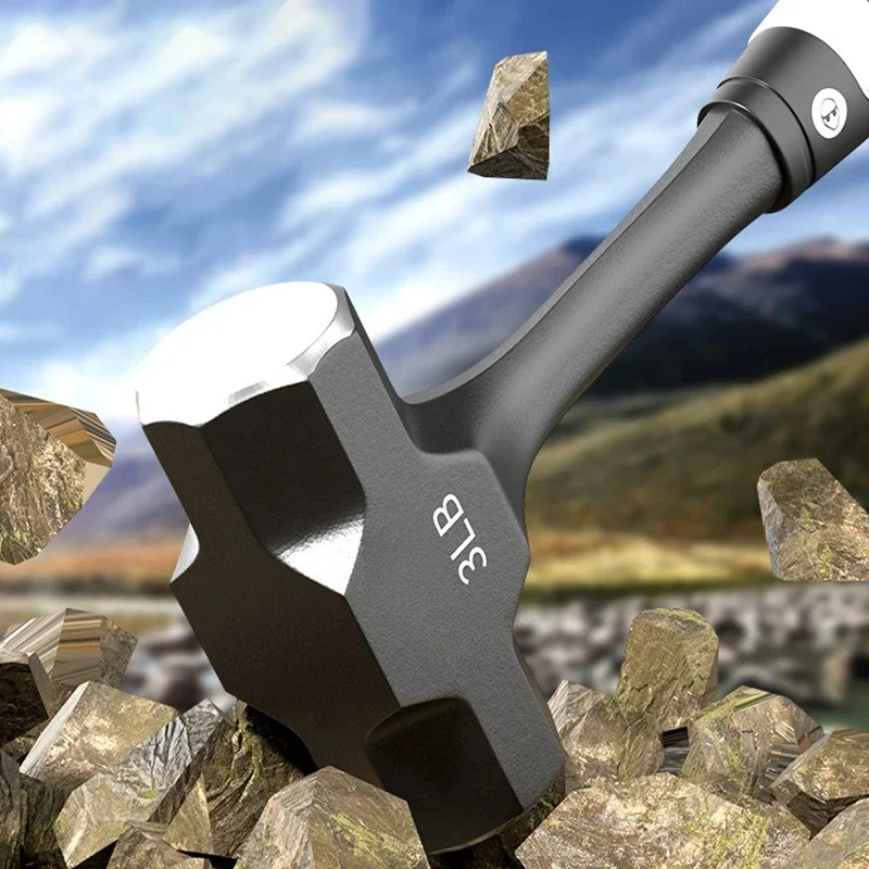Installation hammer high carbon steel hammer head professional electrician carpentry work accessories multifunctional octagonal