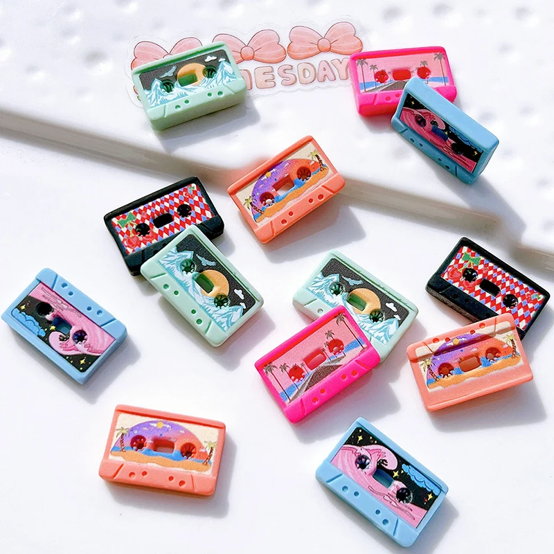 

10Pcs Dollhouse Miniature Simulation Retro Tape Model DIY Accessories Toys Deacorations Ornaments