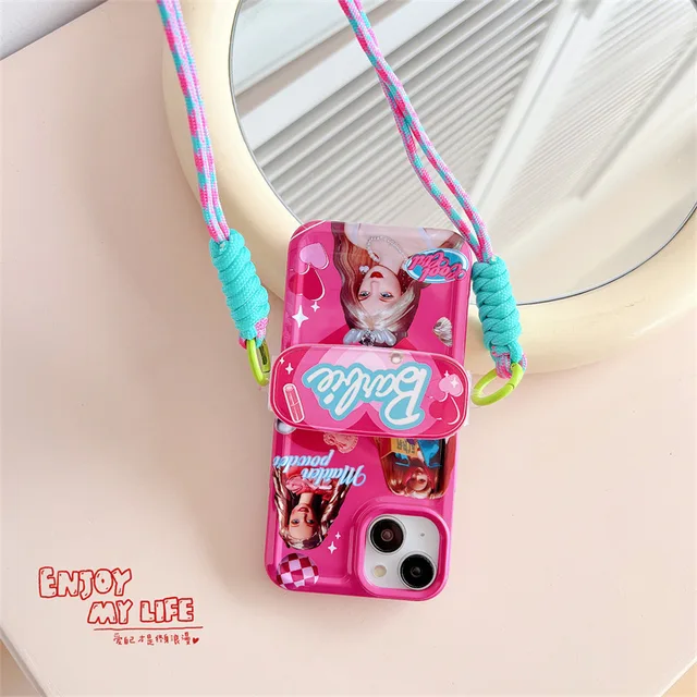 Kawaii Barbie Love Bow Phone Case For Iphone 11 12 13 14 Pro Max Anime –  Scarlett Milan