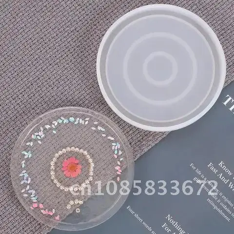 

Silicone Hexagonal Round Square Coaster Planter Mold Diy Handmade Ceramic Clay Pot Tea Coaster Home Decoration Making