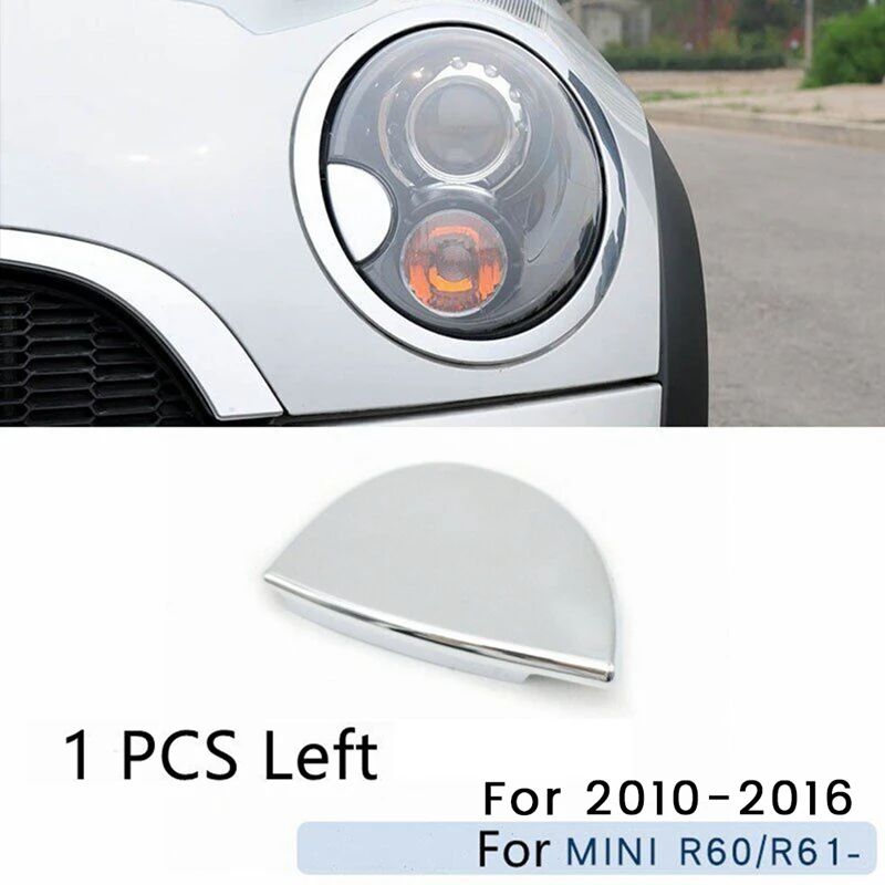 

1 пара колпачков омывателя передней фары, Крышка отделки 61679805541 61679805542 для Mini Countryman R60 R61 2010-2016, хромированные детали