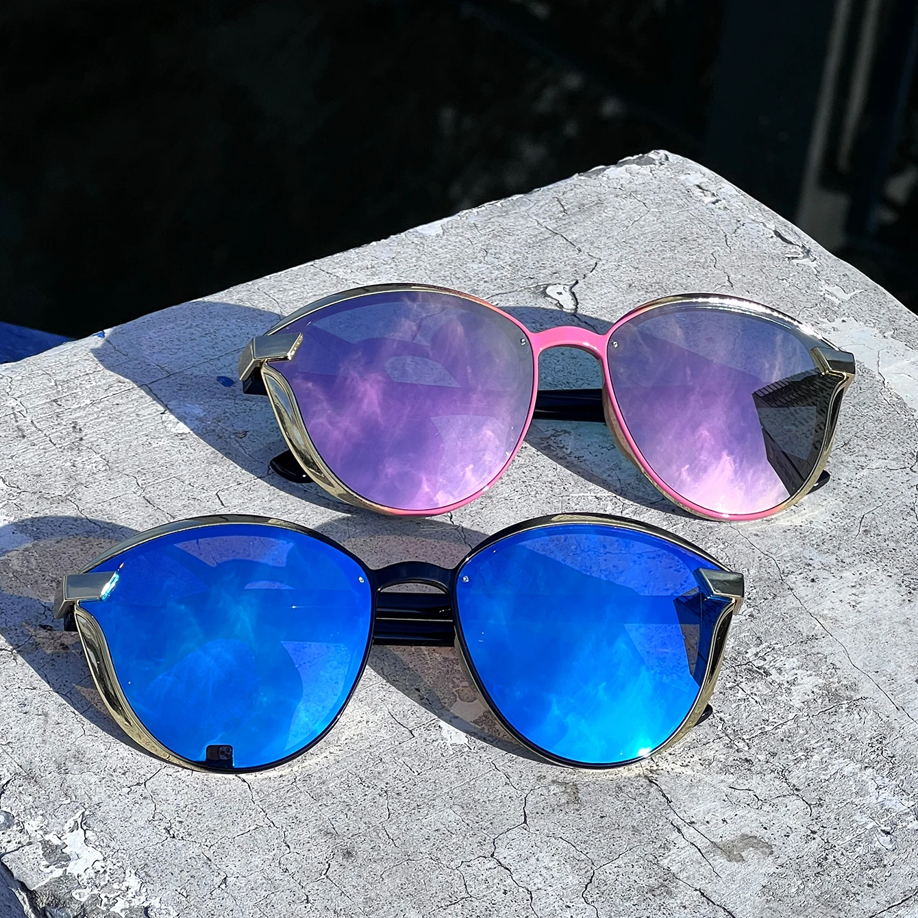 Cycling Sunglasses Plastic Light Classic Oval Eyewear for Women and Men