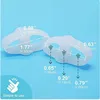 2pcs=1pair Silicone Two Hole Toe Separator Gel Foot Finger Protector Bunion Orthopedic Hallux Valgus Guard Straightener Pedicure 6