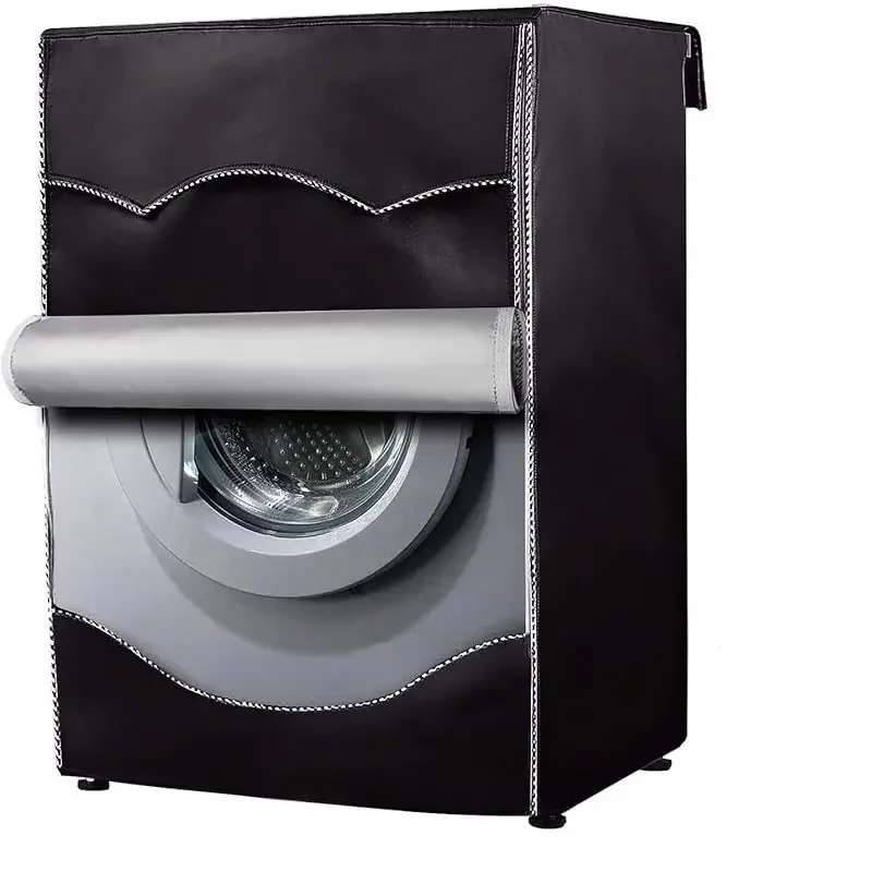 Silver Waterproof Dust-Proof Thicker Washing Machine and Dryer Cover with Roll Edge