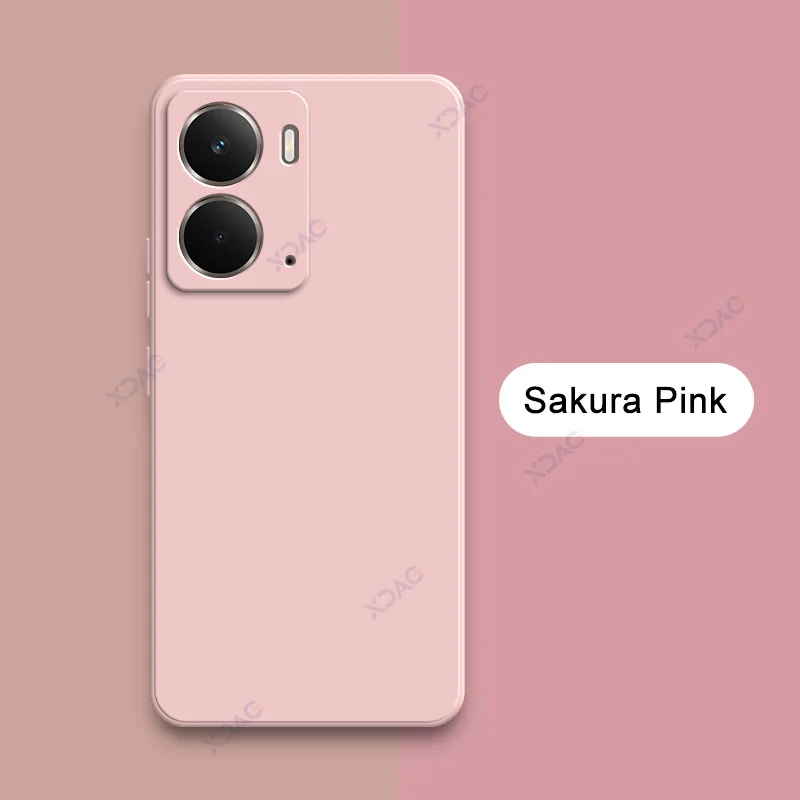 Luxury Candy Cellphone Case with Camera Protection - Soft Square Liquid Silicone Armor