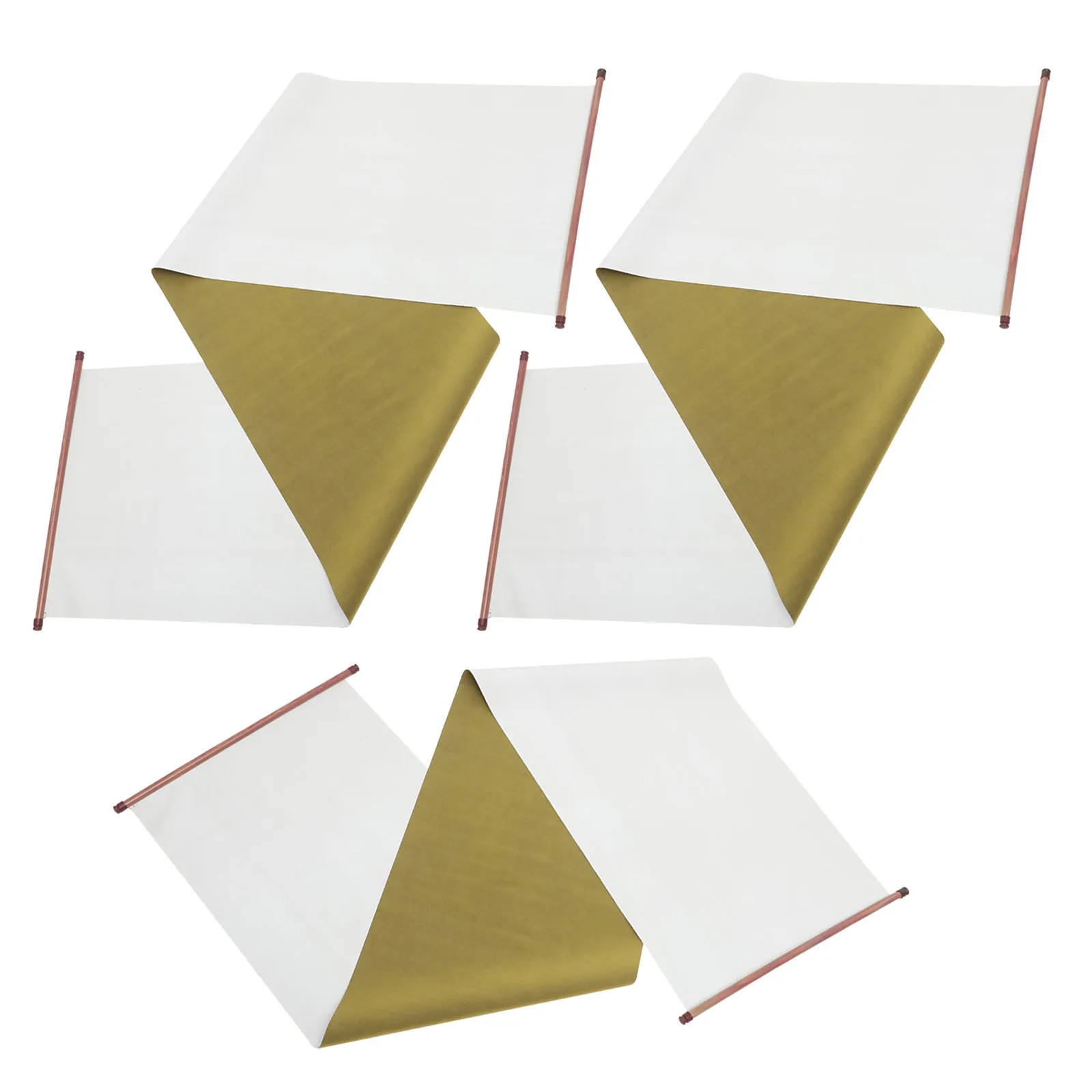 3Pcs 중국 서예 물 쓰기 천 스크롤 재사용 가능한 물 그리기 매트 롤 26.38x16.54x0.47in 초보자를위한 어린이용