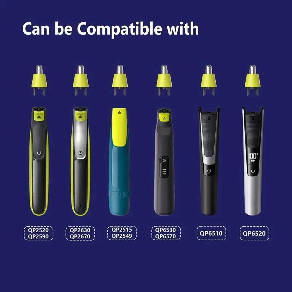 Nose Hair Trimmer Replacement Blades One Blade QP2520 QP2630 QP6510 QP6520 QP6530 Hybrid Electric Shaver