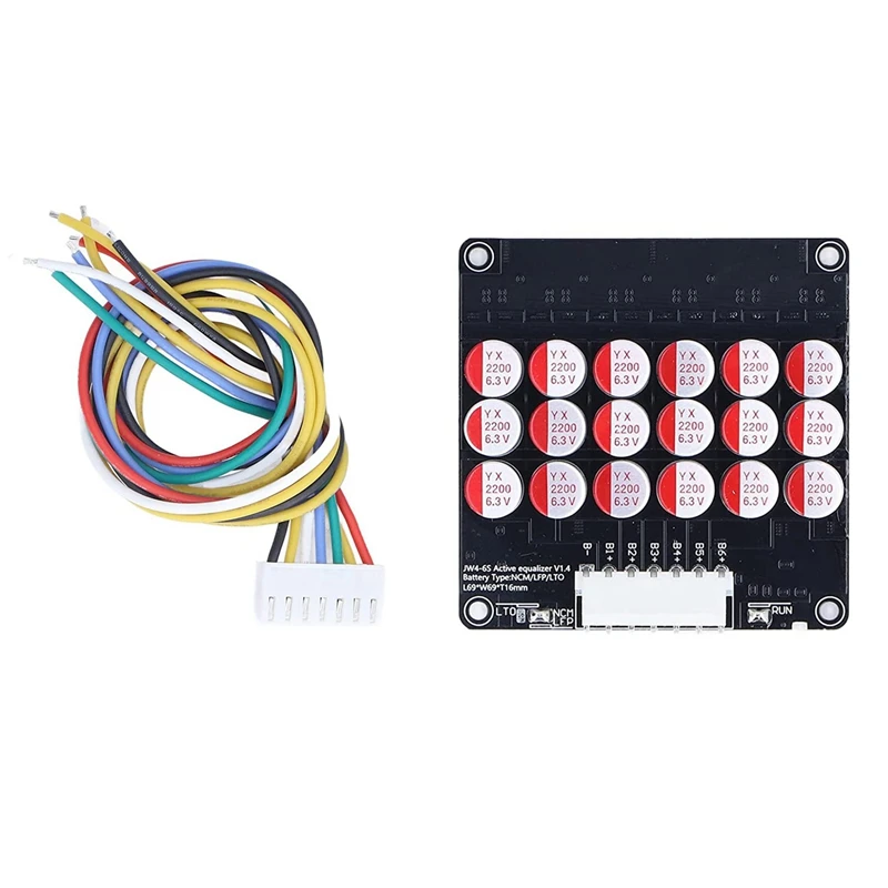 

2X 6S Active Equalizer Balancer Lifepo4 / Lipo/ LTO Battery Energy Equalization Capacitor BMS Board