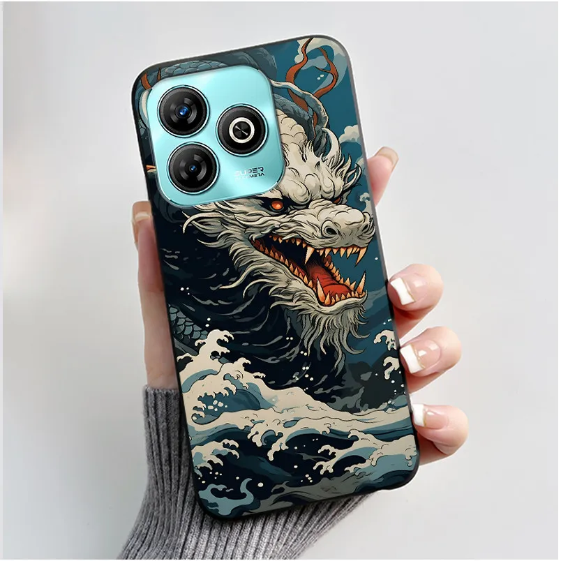 Luxury Cute Love Heart Rabbit Black Matte Soft TPU Protective Phone Case