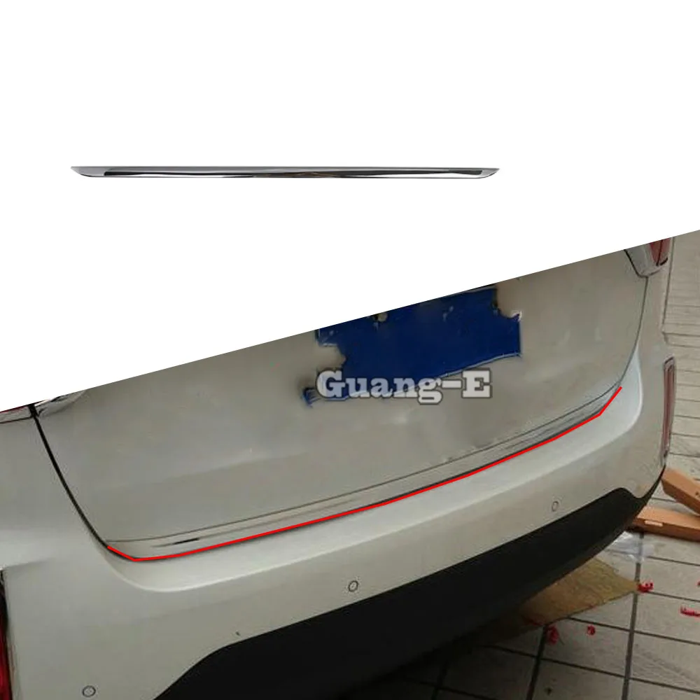 

For Kia Sorento 2013 2014 Car Cover ABS Rear Tail Door Bottom Tailgate Trunk Lid Tail Gate Trim Molding Hoods Parts 1PCs
