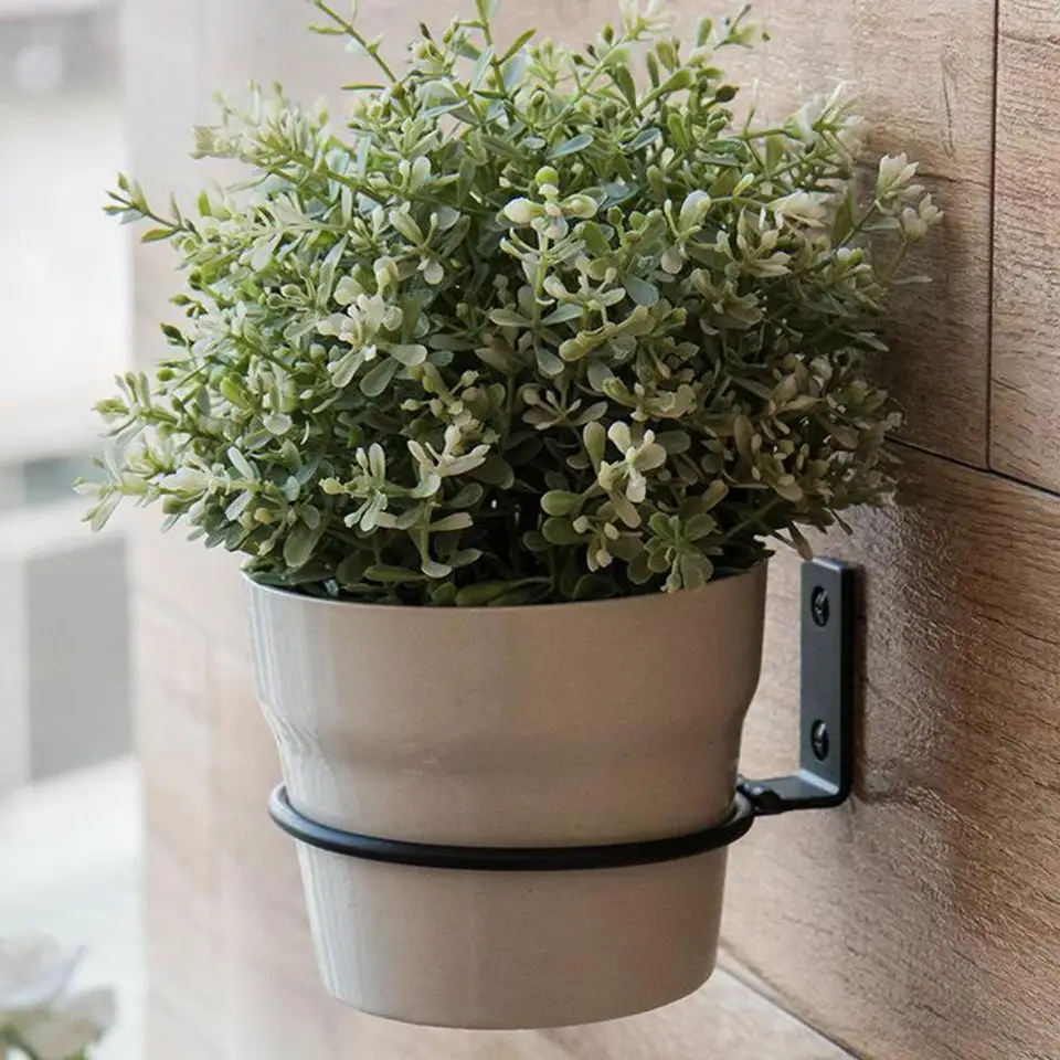 Staffa Anello Vaso di Fiori,Supporto a Muro per Vaso di | FindTheDeal