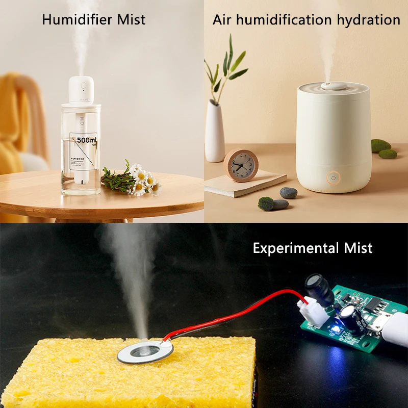 20mm 1.5-3W Ultrasonic Mist Maker Atomizer Transducer Atomizer Film Plate Accessories Microporous Atomizing Tablet 108-110KHz 5