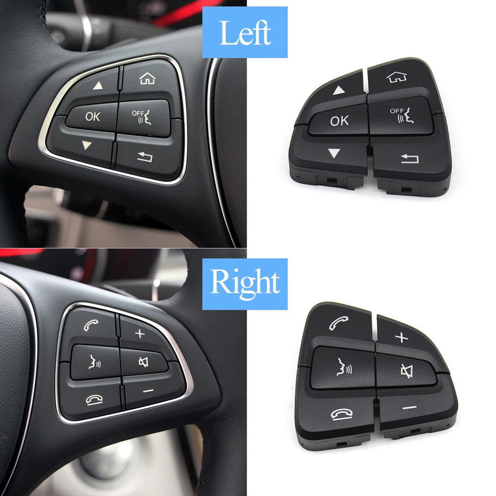 Steering Wheel Switch Car Multi-Function Control Button for Mercedes Benz C GLC Class W205 W253 C200 C300