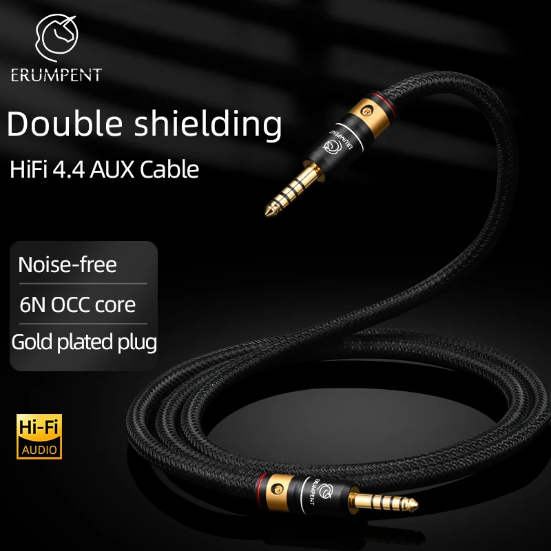 ERUMPENT HiFi 4.4mm Aux  ̺ ȭ  ̾  ǰ   ݵ 4.4mm  Aux ̺