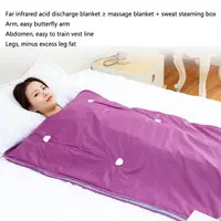 1.8*0.8M far-infrared Sweat steaming blanket Sweat & Detox With temperature controller&remote control&50pcs Disposable bath bag 2