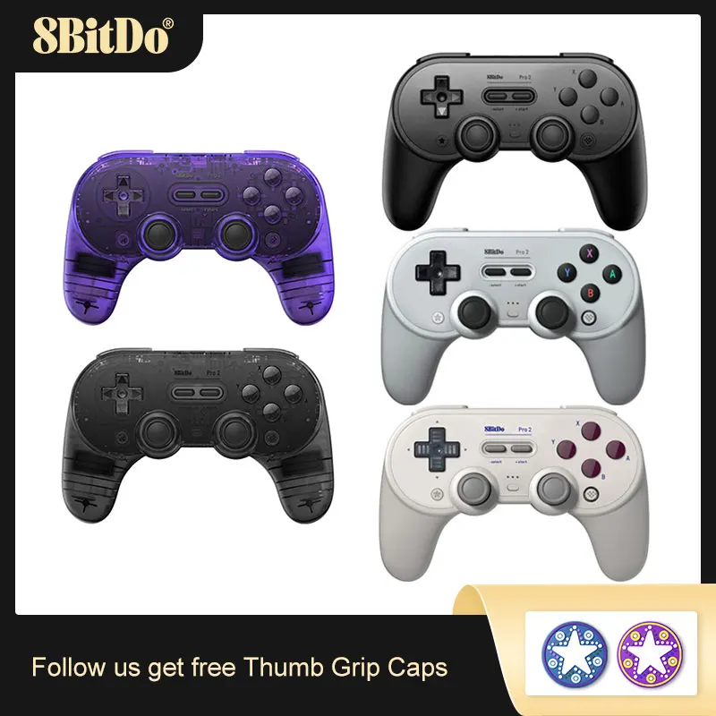 Aknes 8Bitdo Pro 2 Joystick Wireless Controller Di Gioco Bluetooth Gamepad Per Switch/Windows/ Steam/Macos Joystick Maniglia Di Gioco