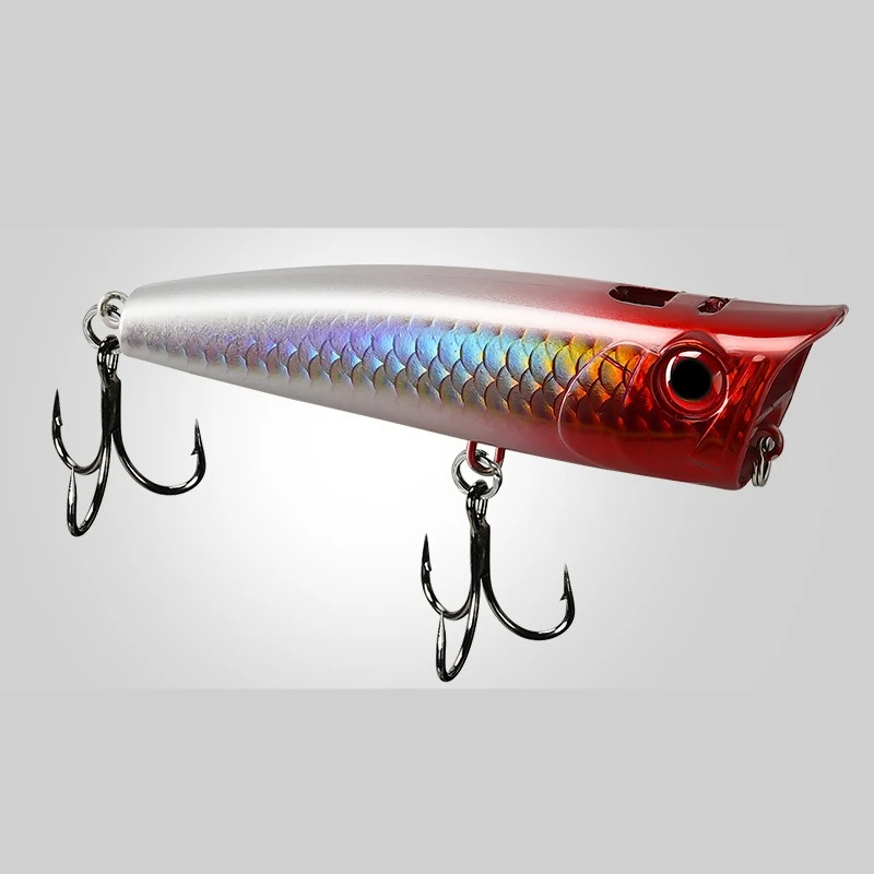 1 Stück/5 Stück Topwater Popper 9g 14,5g 18g Schwimmender Rock Pop Kunstköder für Barsch, Zander, Hecht, Topwater Hard Swimbait – Detail 7