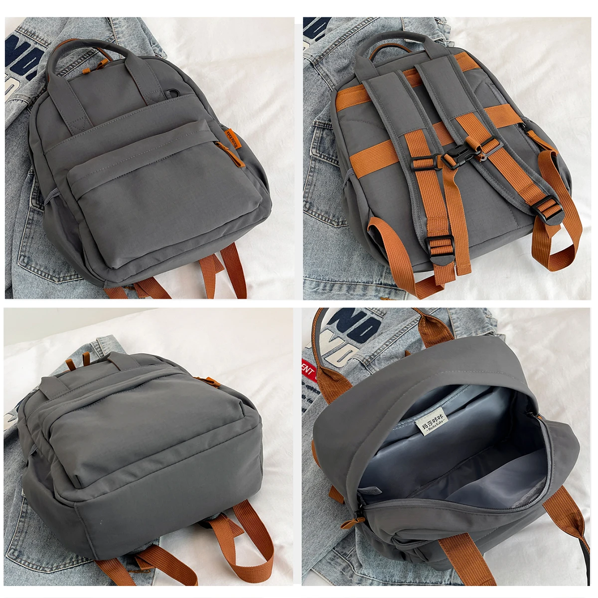 Original Fashionable Commuter Backpack for Women, Niche Backpack for College Students, Simple and Lightweight Travel Backpack, School Bag for High School and Middle School Students, Outing Bag