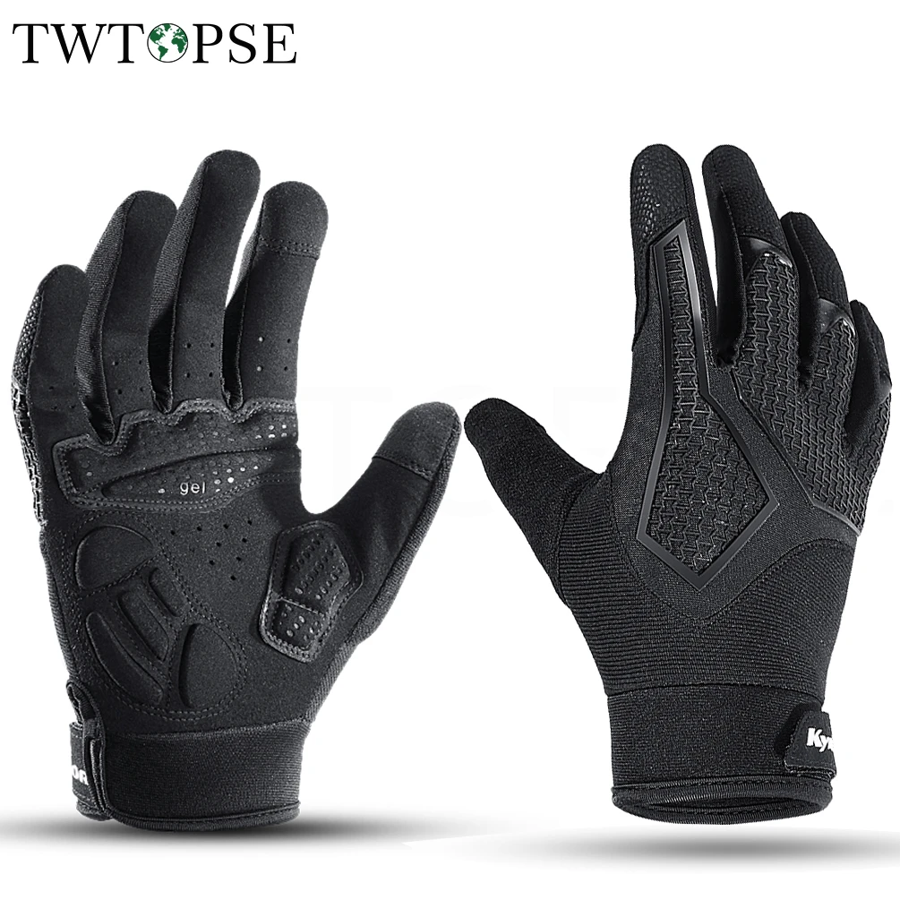 Twtopse Warm Cycling Gloves Autumn Spring Men Full Finger Thermal
