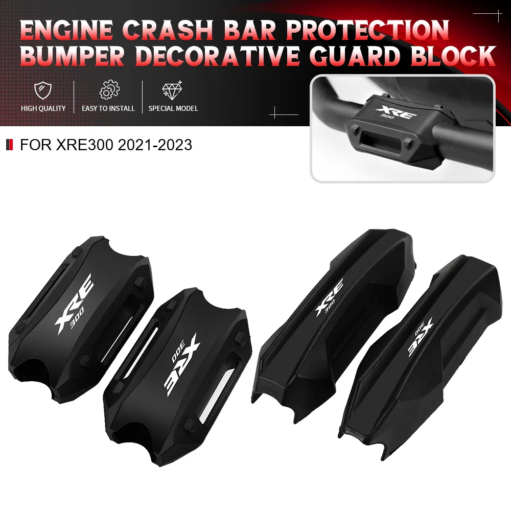

XRE-300 Motorcycle FOR HONDA XRE300 XRE 300 2021 2022 2023 25mm Engine Crash bar Protection Bumper Decorative Guard Block 2024