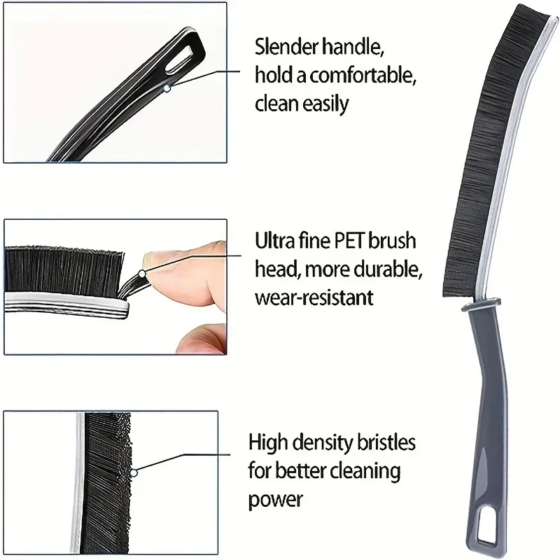 Long Handle Hard Bristle Grout Cleaning Brush